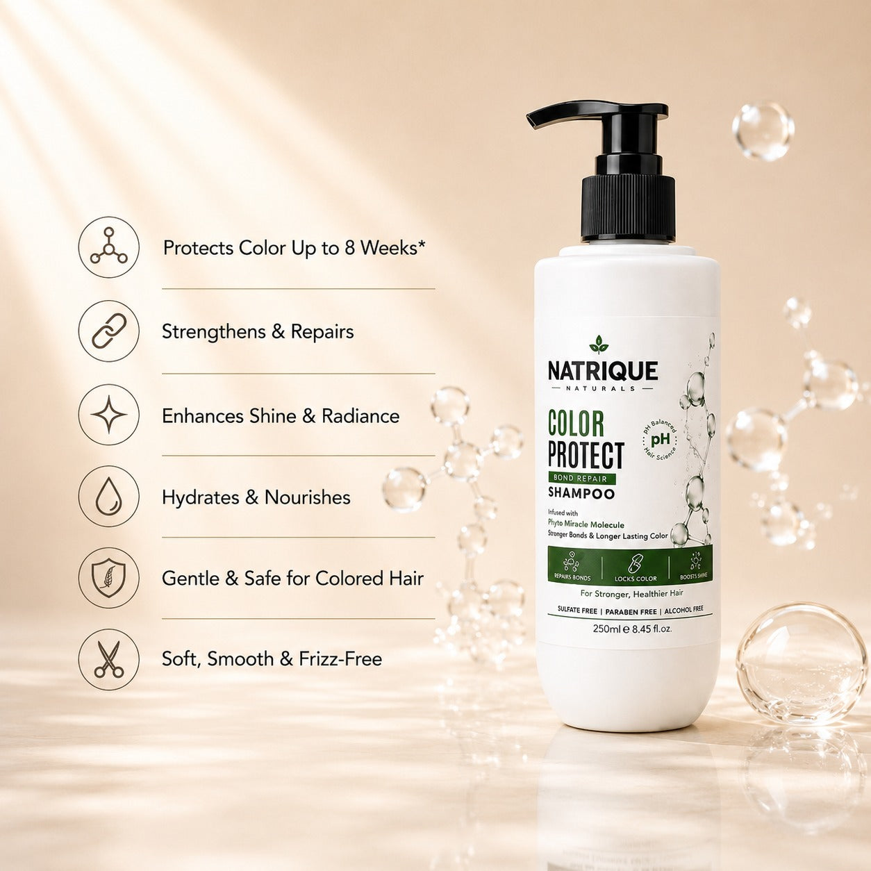 NATRIQUE Color Protect Bond Repair Shampoo