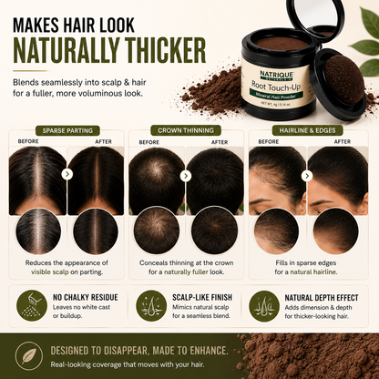Damage Free Cover Up Hair Powder- For Instant Grey Hair Coverage & Root Touch-Up