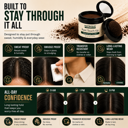 Damage Free Cover Up Hair Powder- For Instant Grey Hair Coverage & Root Touch-Up