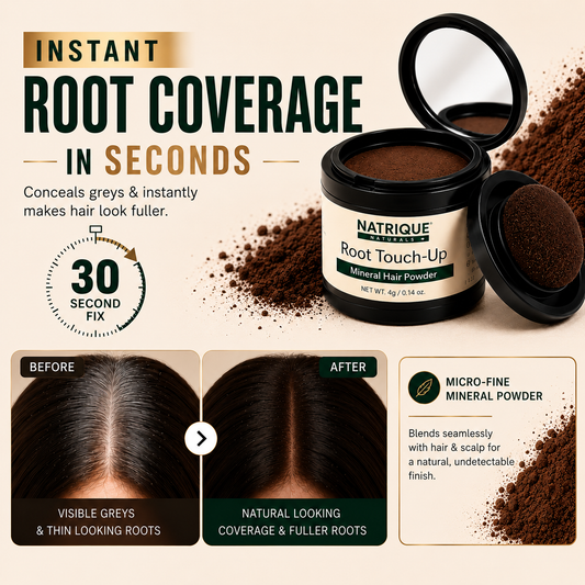 ...Damage Free Cover Up Hair Powder- For Instant Grey Hair Coverage & Root Touch-Up