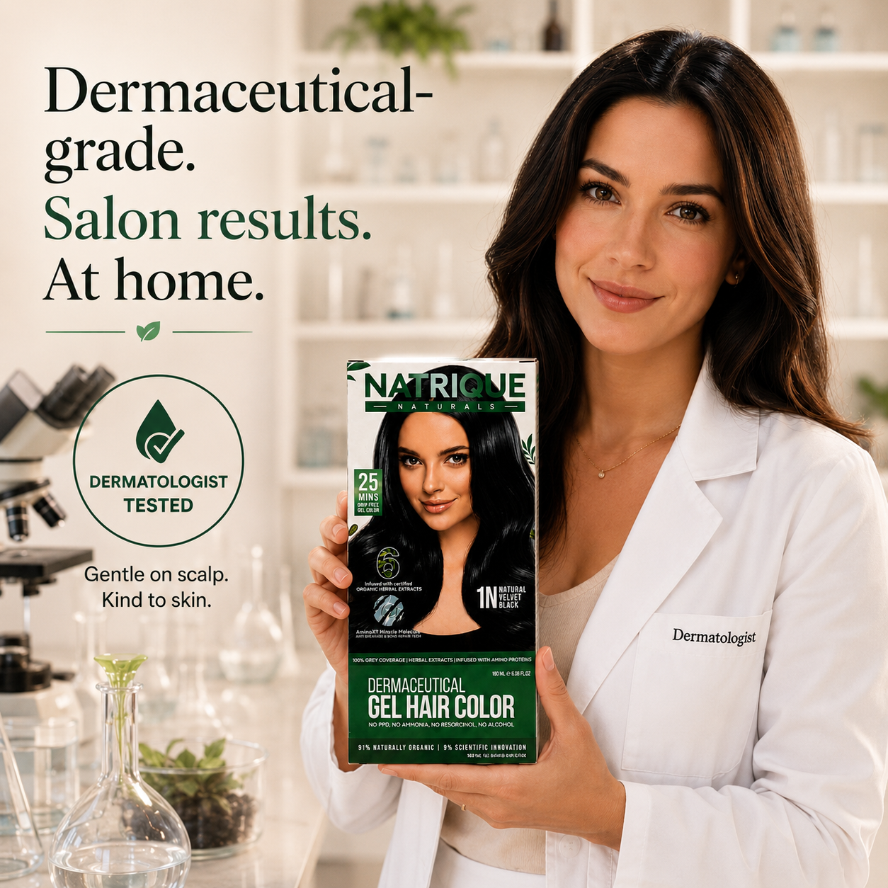Damage Free Gel Hair Color infused with Amino Peptides & 6 Herbs | Available in 7 Shades_Test Variants
