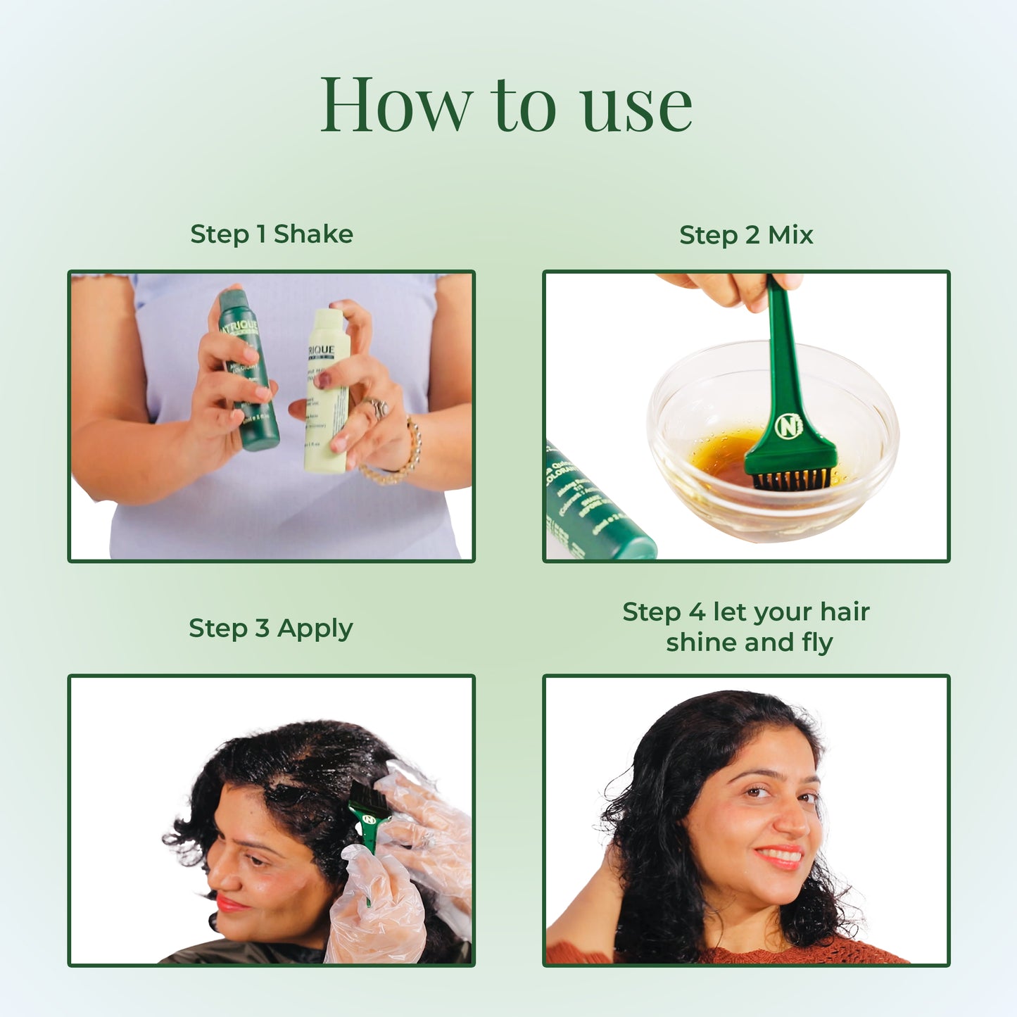 Damage Free Gel Hair Color infused with Amino Peptides & 6 Herbs | Available in 7 Shades_Test Variants