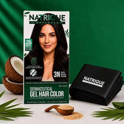 Damage Free Gel Hair Color infused with Amino Peptides & 6 Herbs | Available in 7 Shades_Test Variants