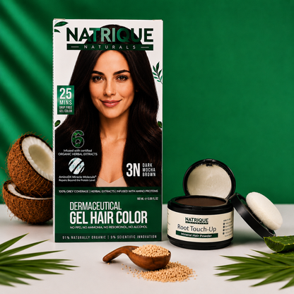 Damage Free Gel Hair Color infused with Amino Peptides & 6 Herbs | Available in 7 Shades_Test Variants