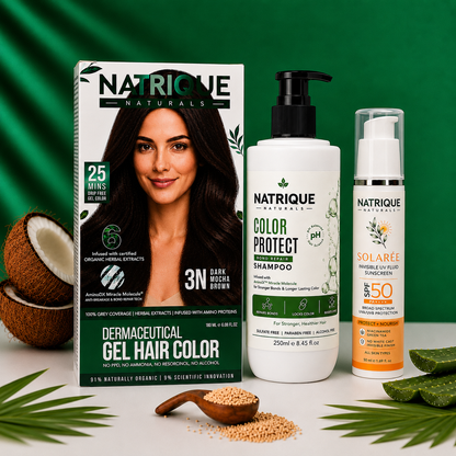 Damage Free Gel Hair Color infused with Amino Peptides & 6 Herbs | Available in 7 Shades_Test Variants