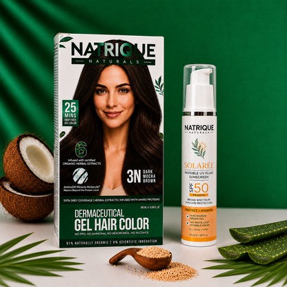 Damage Free Gel Hair Color infused with Amino Peptides & 6 Herbs | Available in 7 Shades_Test Variants