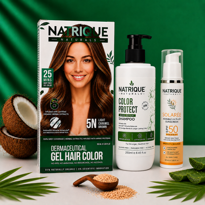 Damage Free Gel Hair Color infused with Amino Peptides & 6 Herbs | Available in 7 Shades_Test Variants