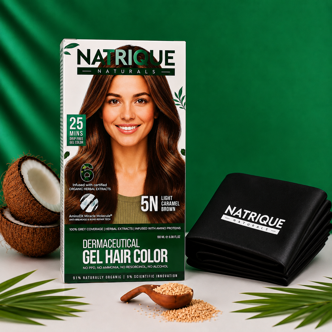 Damage Free Gel Hair Color infused with Amino Peptides & 6 Herbs | Available in 7 Shades_Test Variants