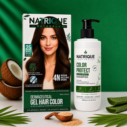 Damage Free Gel Hair Color infused with Amino Peptides & 6 Herbs | Available in 7 Shades_Test Variants