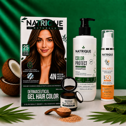 Damage Free Gel Hair Color infused with Amino Peptides & 6 Herbs | Available in 7 Shades_Test Variants