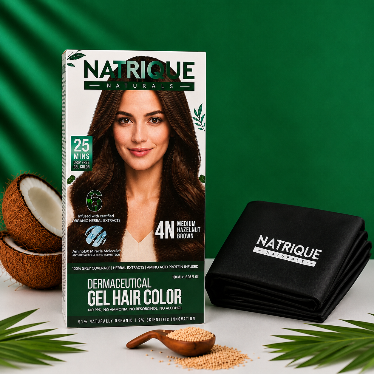 Damage Free Gel Hair Color infused with Amino Peptides & 6 Herbs | Available in 7 Shades_Test Variants