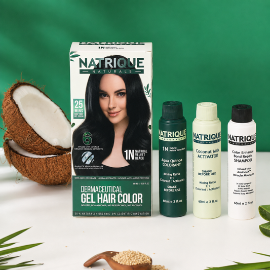 Damage Free Gel Hair Color infused with Amino Peptides & 6 Herbs | Available in 7 Shades
