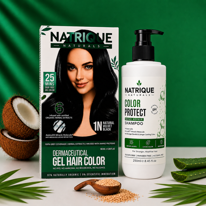 Damage Free Gel Hair Color infused with Amino Peptides & 6 Herbs | Available in 7 Shades_Test Variants