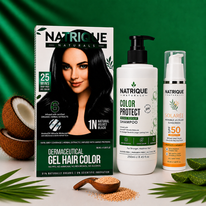 Damage Free Gel Hair Color infused with Amino Peptides & 6 Herbs | Available in 7 Shades_Test Variants