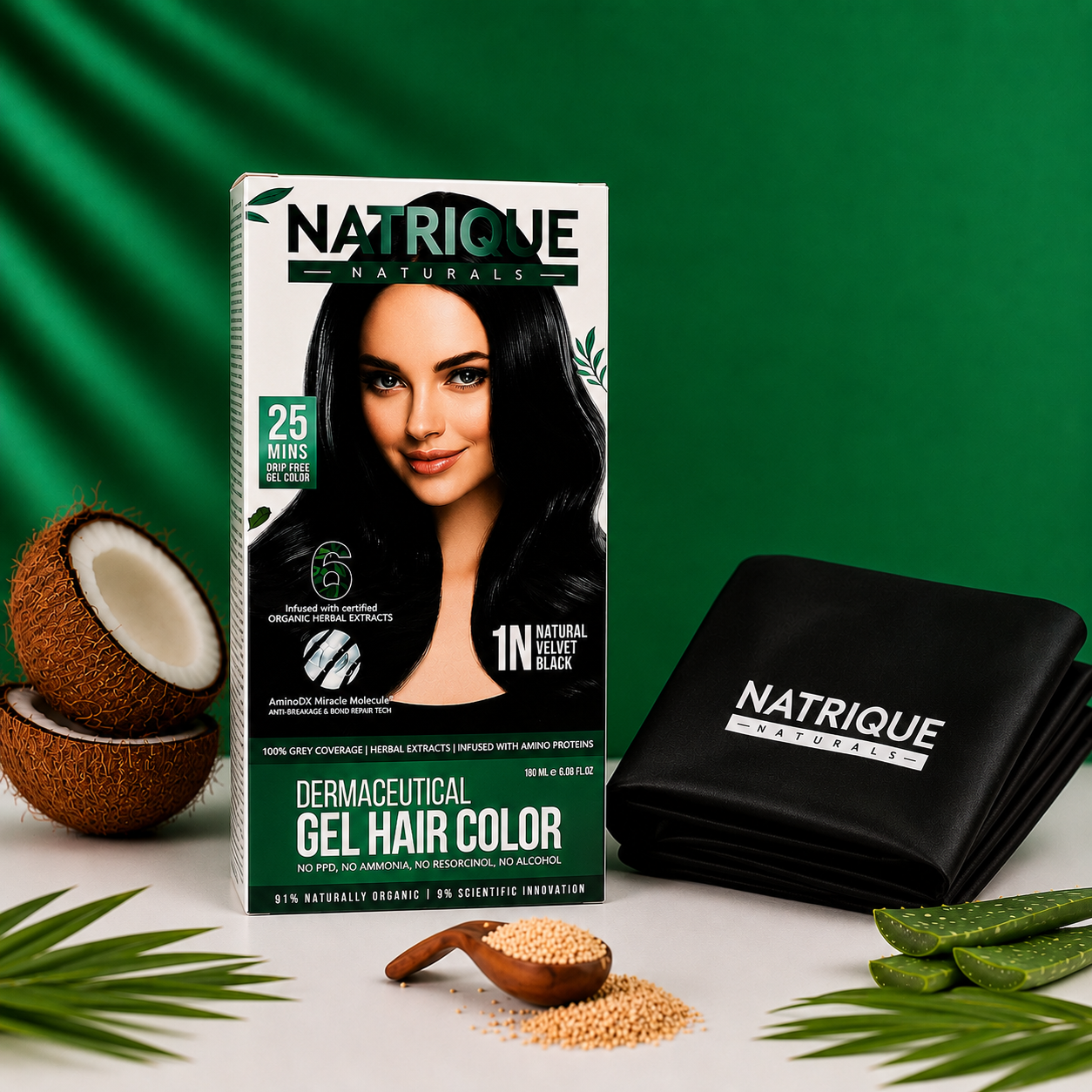 Damage Free Gel Hair Color infused with Amino Peptides & 6 Herbs | Available in 7 Shades_Test Variants