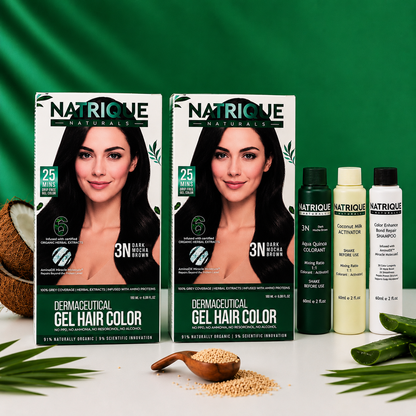 Damage Free Gel Hair Color infused with Amino Peptides & 6 Herbs | Available in 7 Shades_Test Variants