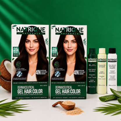 Damage Free Gel Hair Color infused with Amino Peptides & 6 Herbs | Available in 7 Shades_Test Variants