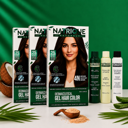 Damage Free Gel Hair Color infused with Amino Peptides & 6 Herbs | Available in 7 Shades_Test Variants