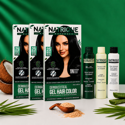 Damage Free Gel Hair Color infused with Amino Peptides & 6 Herbs | Available in 7 Shades_Test Variants