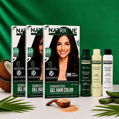 Damage Free Gel Hair Color infused with Amino Peptides & 6 Herbs | Available in 7 Shades_Test Variants