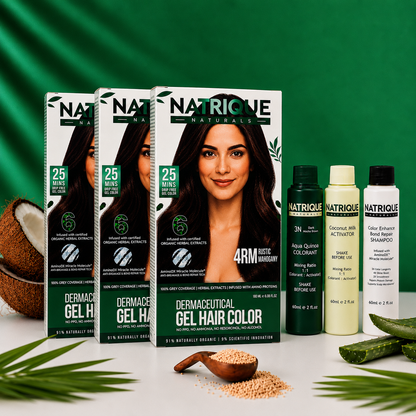 Damage Free Gel Hair Color infused with Amino Peptides & 6 Herbs | Available in 7 Shades_Test Variants