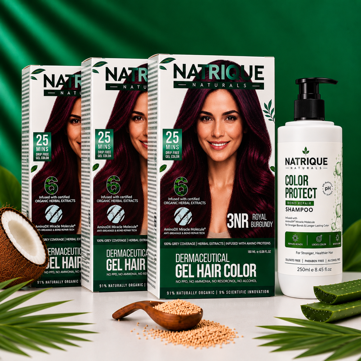Super Saver Combo | Gel Hair Color with Amino Peptides & 6 Herbs | Available in 7 Shades