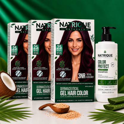 Super Saver Combo | Gel Hair Color with Amino Peptides & 6 Herbs | Available in 7 Shades