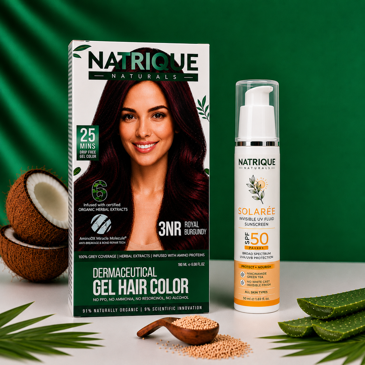 Damage Free Gel Hair Color infused with Amino Peptides & 6 Herbs | Available in 7 Shades_Test Variants