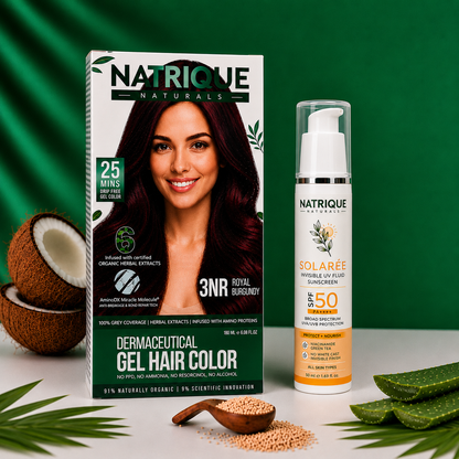 Damage Free Gel Hair Color infused with Amino Peptides & 6 Herbs | Available in 7 Shades_Test Variants