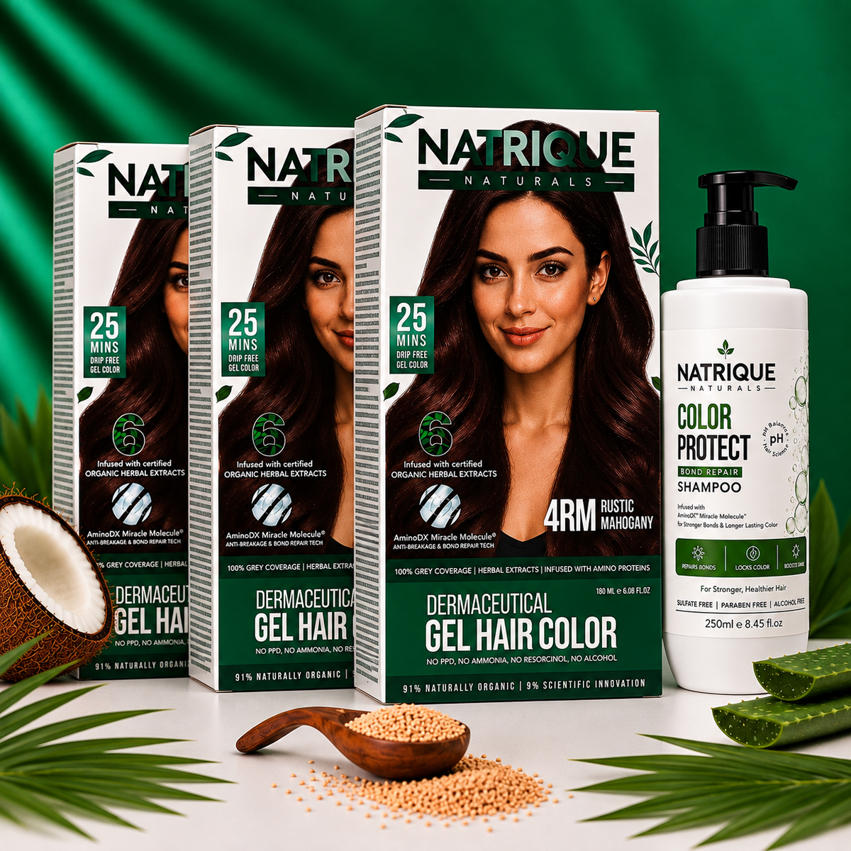 Super Saver Combo | Gel Hair Color with Amino Peptides & 6 Herbs | Available in 7 Shades