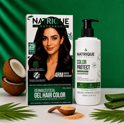 Damage Free Gel Hair Color infused with Amino Peptides & 6 Herbs | Available in 7 Shades_Test Variants