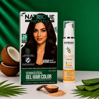 Damage Free Gel Hair Color infused with Amino Peptides & 6 Herbs | Available in 7 Shades_Test Variants