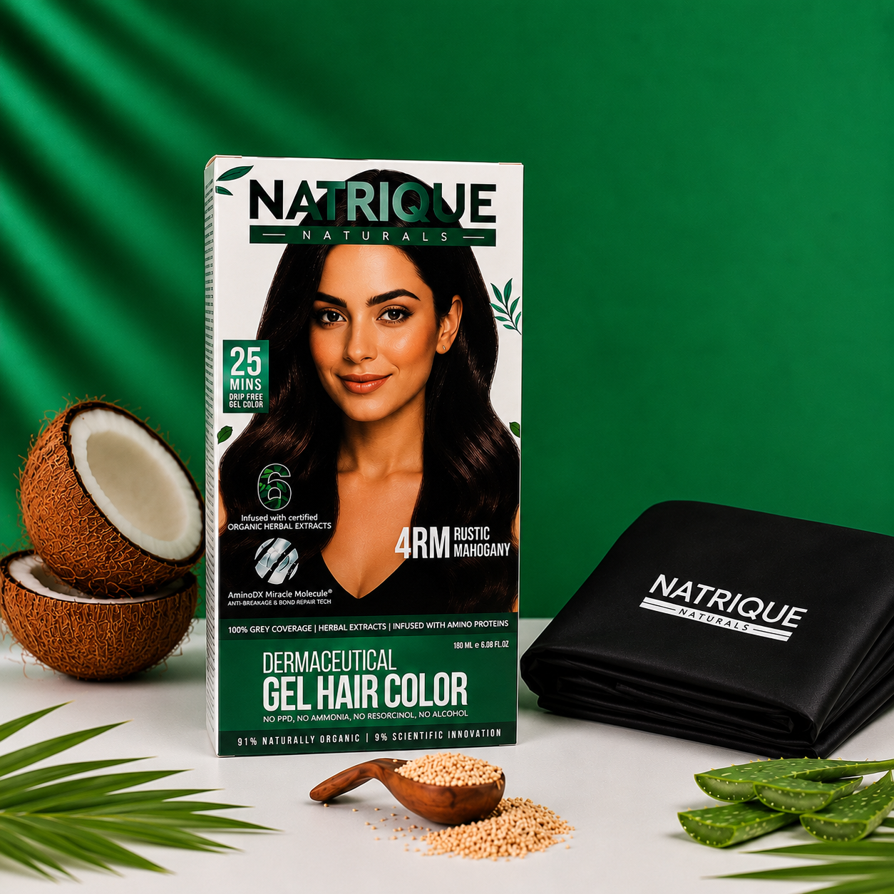 Damage Free Gel Hair Color infused with Amino Peptides & 6 Herbs | Available in 7 Shades_Test Variants