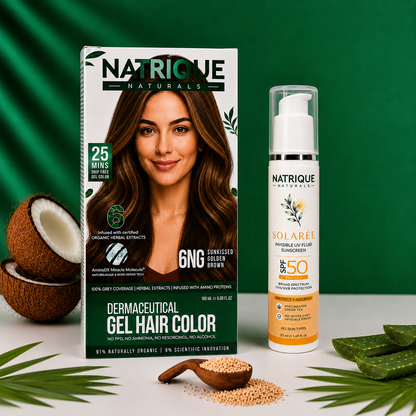 Damage Free Gel Hair Color infused with Amino Peptides & 6 Herbs | Available in 7 Shades_Test Variants
