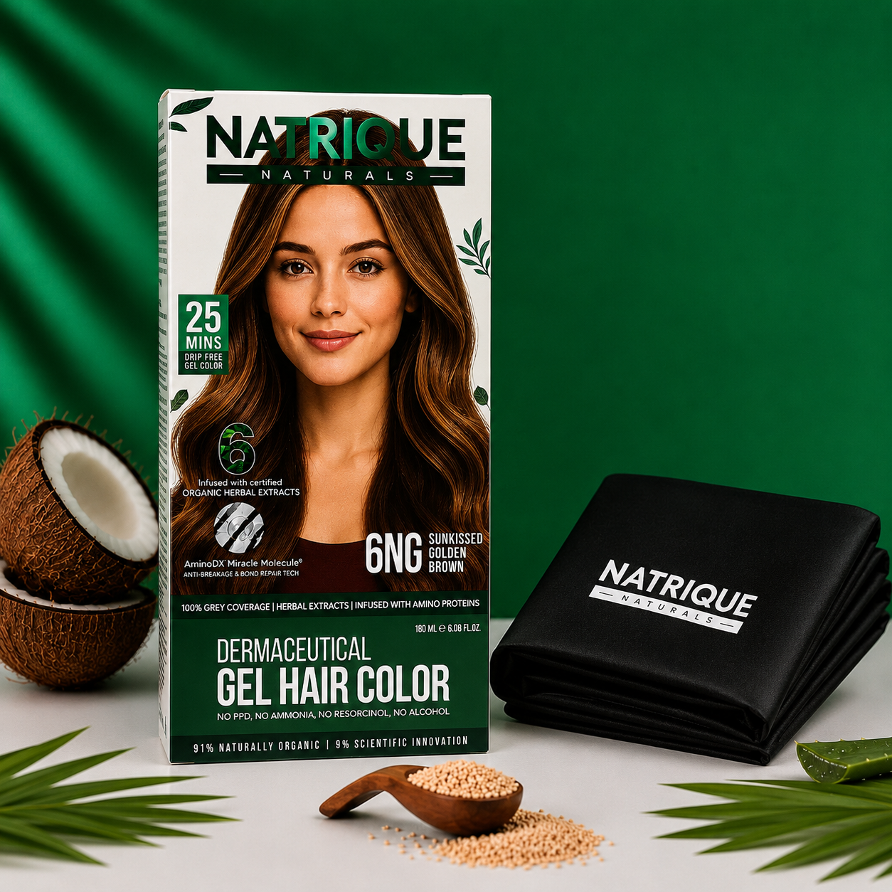 Damage Free Gel Hair Color infused with Amino Peptides & 6 Herbs | Available in 7 Shades_Test Variants